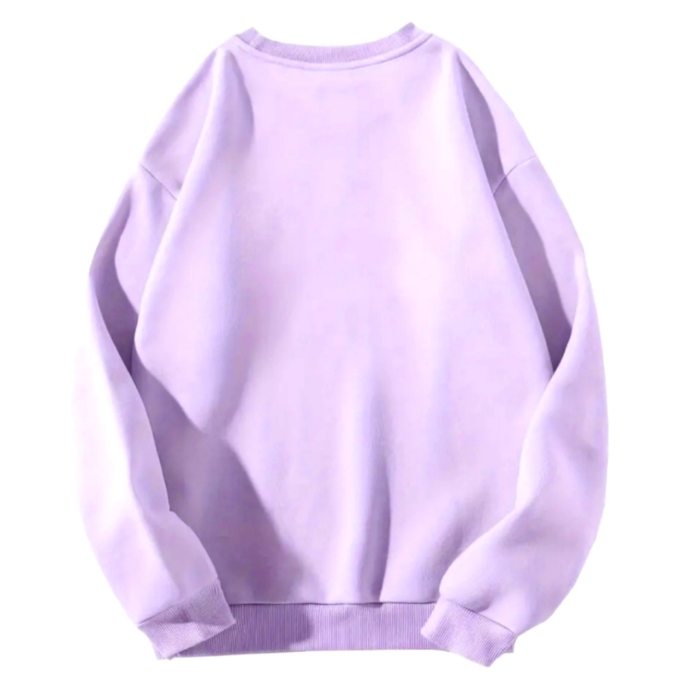 2FOR$30 - Purple Tiger in Pink Glasses Round Neck Sweatshirt w/Fleece Lining - Picture 3 of 4